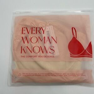 Every Women Knows Everywk 48DD Stylish Bra With Adjustable Straps Beige